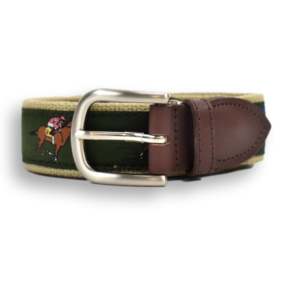 Derby Leather Tab Belt