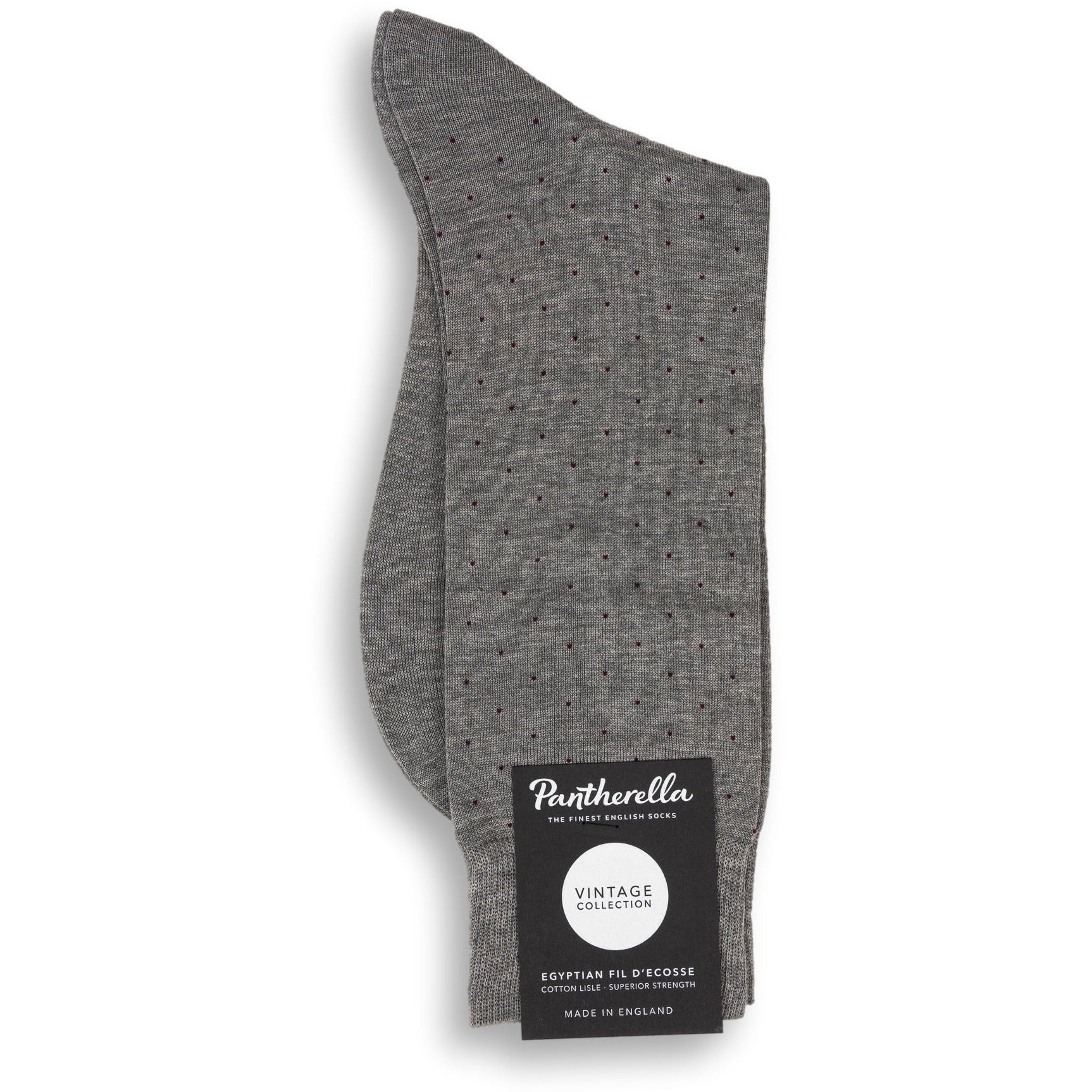 Gadsbury Pin Dot Cotton Over-the-Calf Dress Sock - Image 3