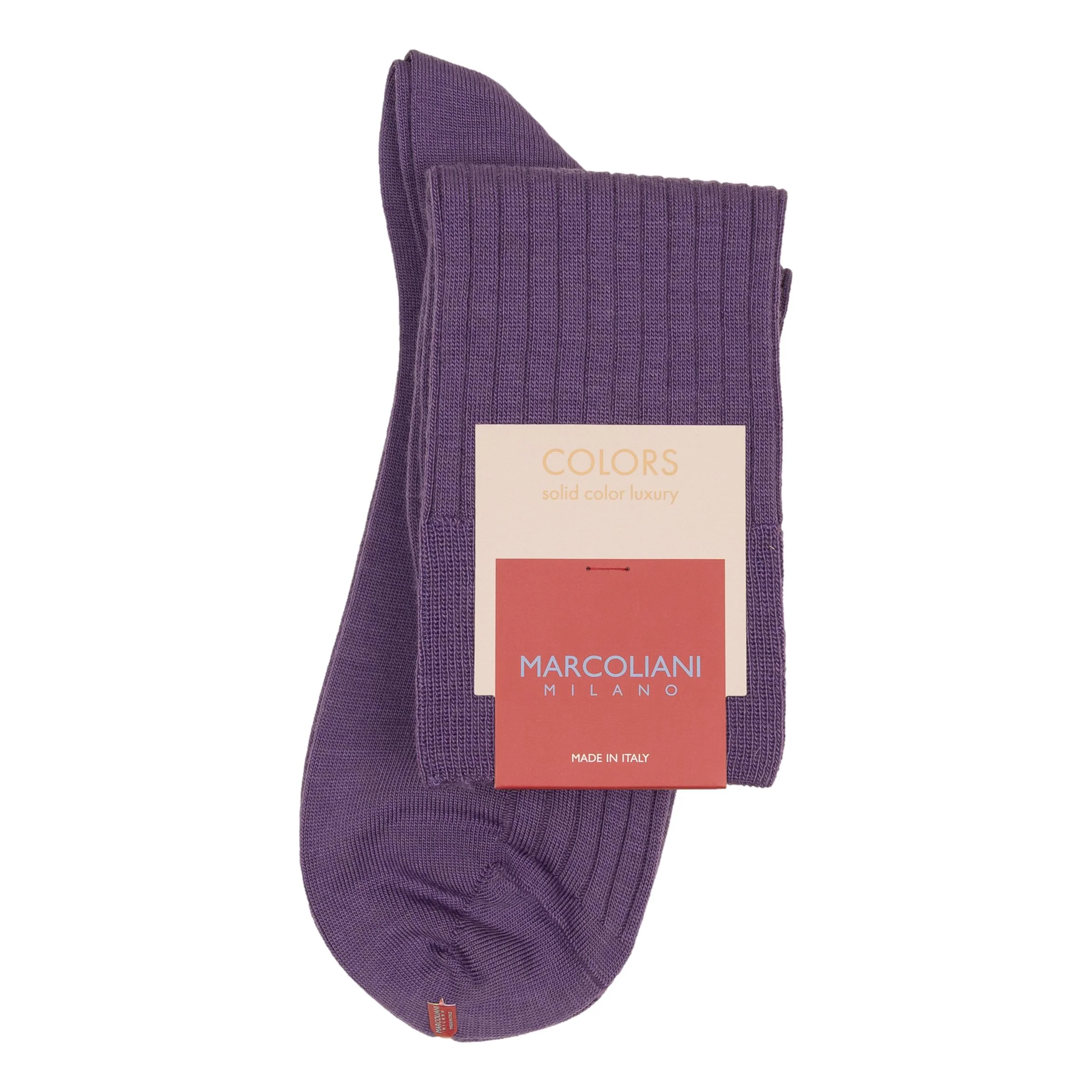 Merino Wool Ribbed Over-the-Calf Dress Socks