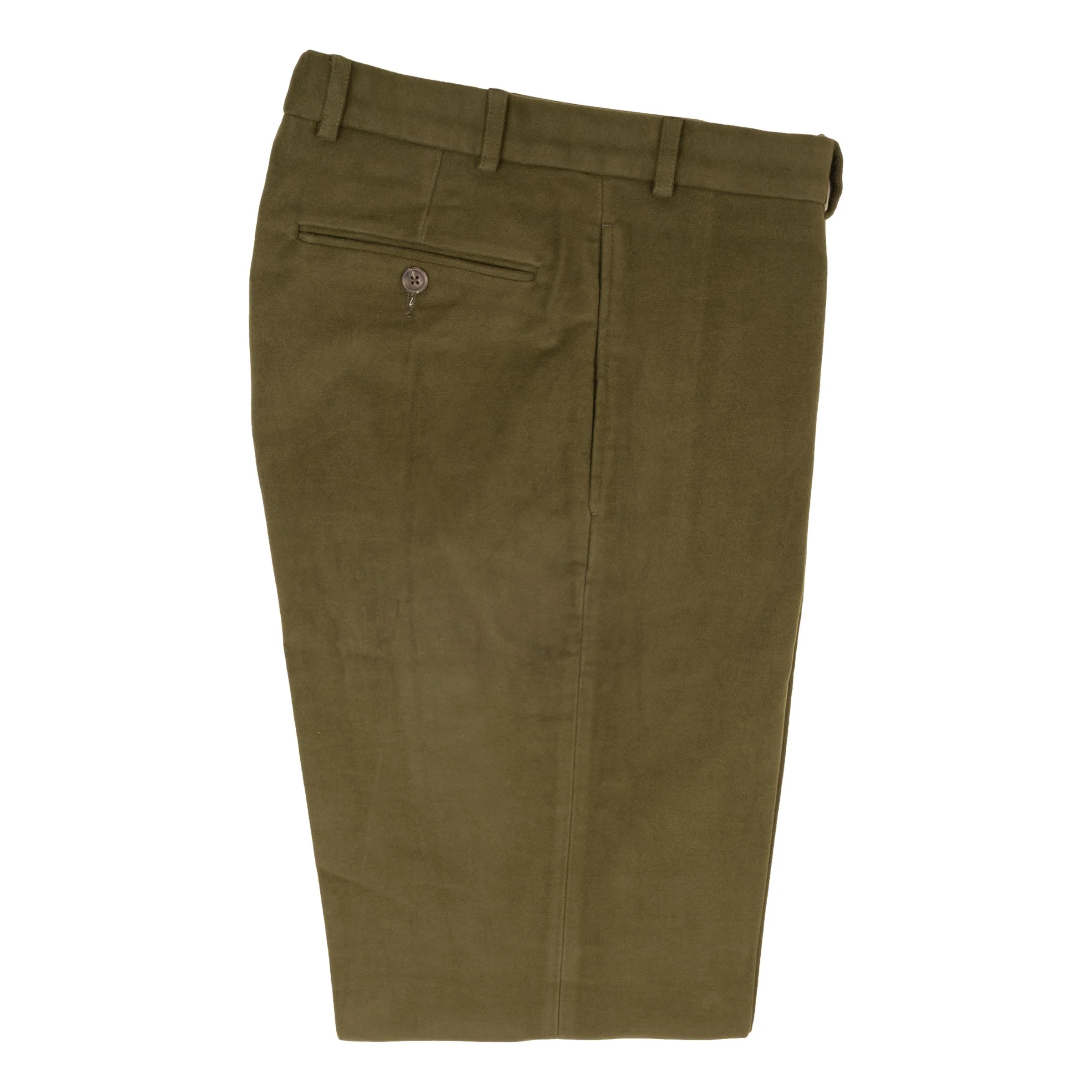 Cambridge Fit Moleskin Plain Front Trouser