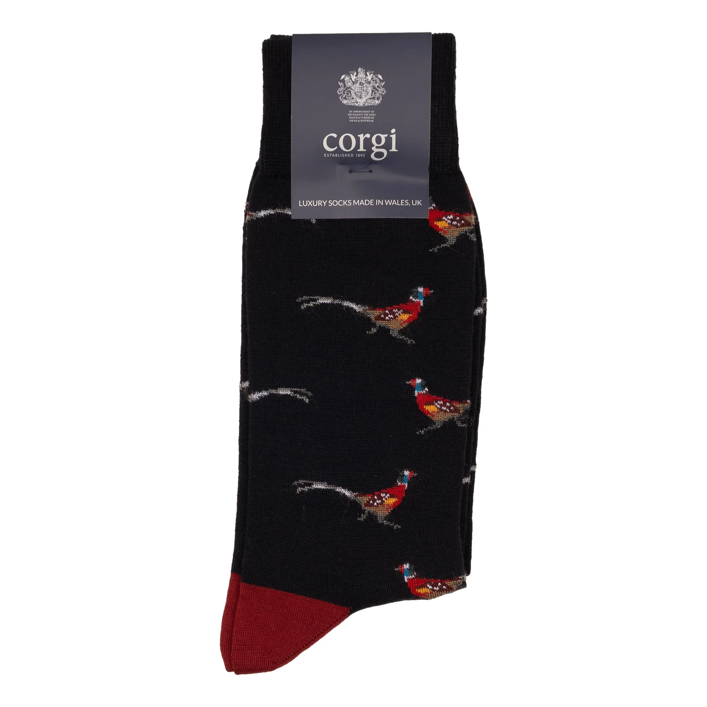 Pheasant Mid-Calf Dress Sock